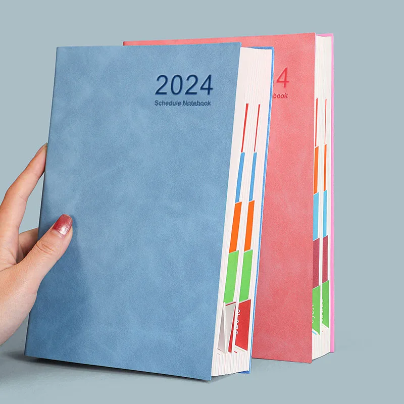 2024 Calendar Book 365 Day Simplified Efficiency Manual Table Daily Plan 2023 Diary Book Time undated planner  diary 2024