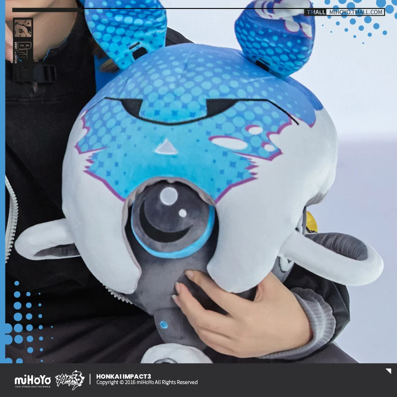 MiHoYo Official Game Honkai Impact 3 Cosplay Bronya Zaychik Doujin 30cm Mechanical Rabbit Plush Pillow Birthday Xmas Gifts