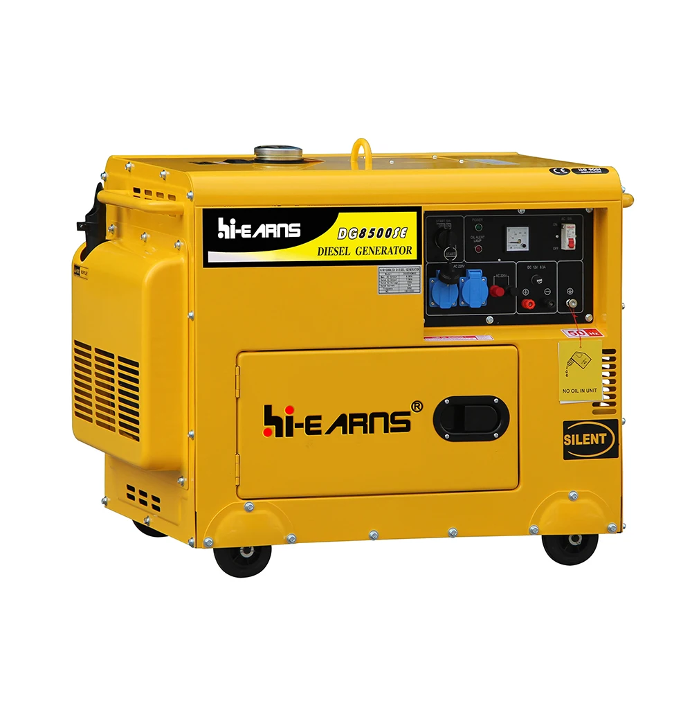 

hiearns Best price DG10000SE 7KW 9KVA single phase silent electric 195 engine die·sel generator