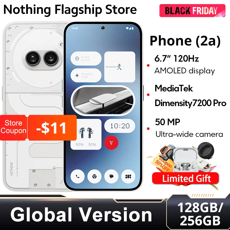 Nothing Phone (2a) Global Version Smartphone Dual 50MP Cameras 6.7