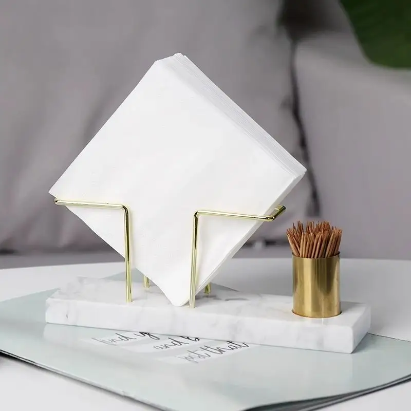 

1 шт. прочный мраморный держатель для салфеток, креативная подставка для салфеток для ресторана, нескользящая основа, украшение для ванной комнаты, водонепроницаемый