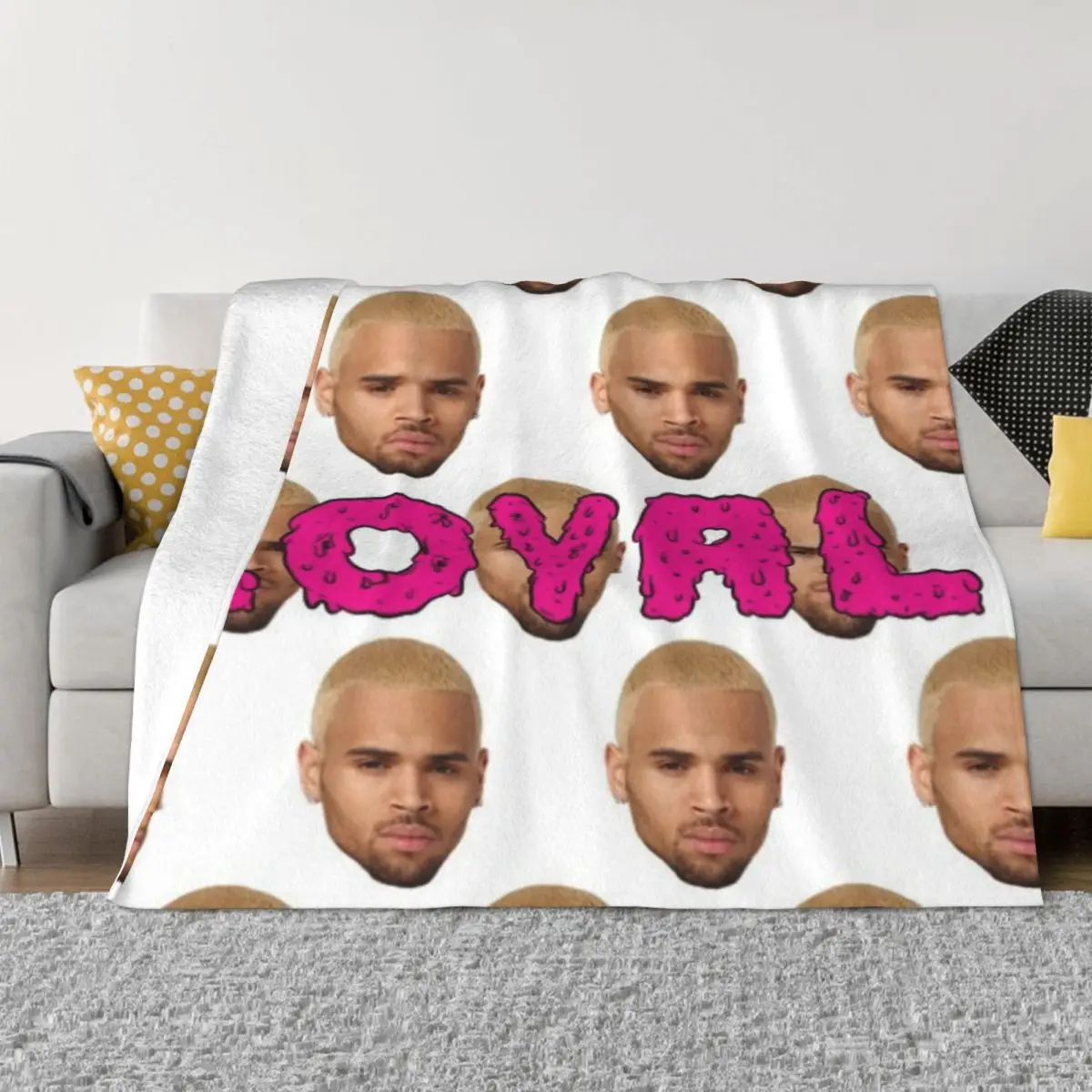 

Chris Brown 00308 Blanket Blankets Custom Blanket comfort warm soft blankets for winter Throw Blanket