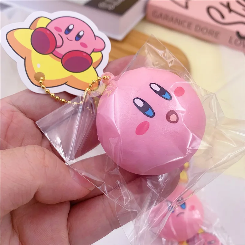 Creative Cartoon Star Decompression Soft Simulation Bread Slow Rebound Squishy Doll Keychain Pendant Small Gift for Girlfriend