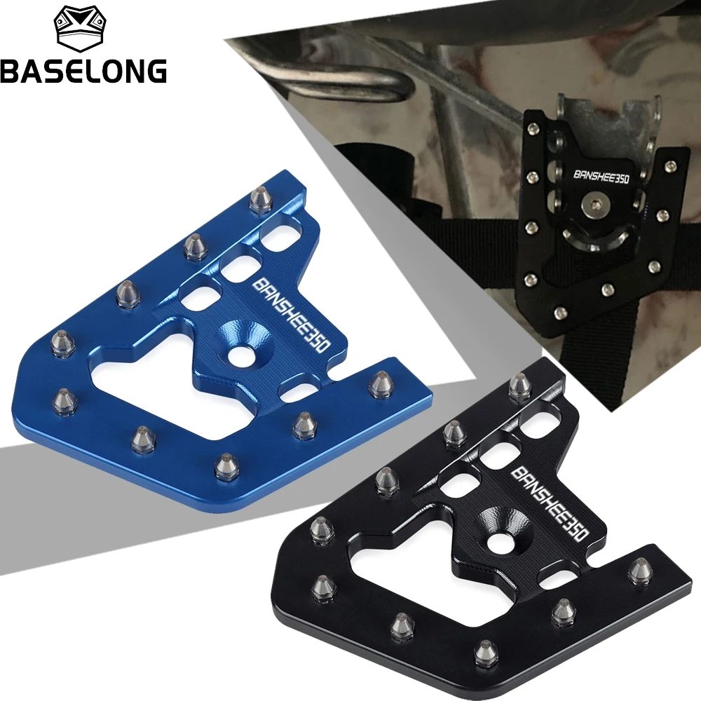

Brake Pedal Step Tip Plate Pad Cover Anti-skid Brake Pad Covers For YAMAHA BANSHEE 350 YFZ350 1987 1988 1989 1990 1991 1992-2001