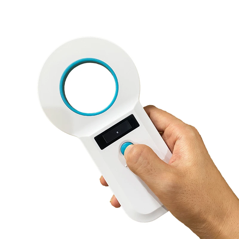 134.2Khz Handheld FDX-B(ISO11784/85) RFID microchip Reader OLED Display EMID Animal Chip Scanner Pet Tag Scanner for Cat Dog ID