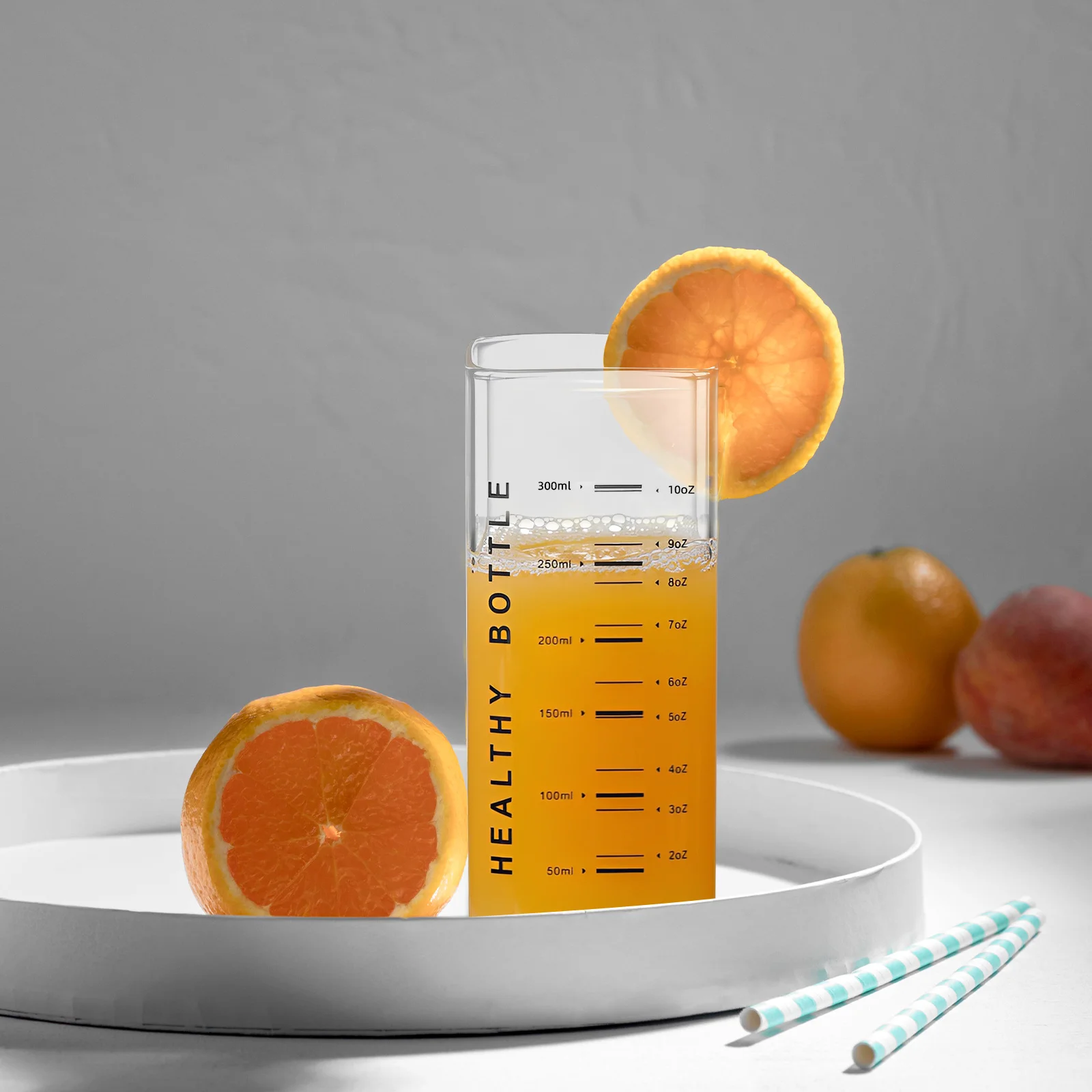 

Clear Square Glass Cup Stable Glass Drinking Glasses Suitable for Water Tea Coffee Cocktail Home Restaurant Bar Use