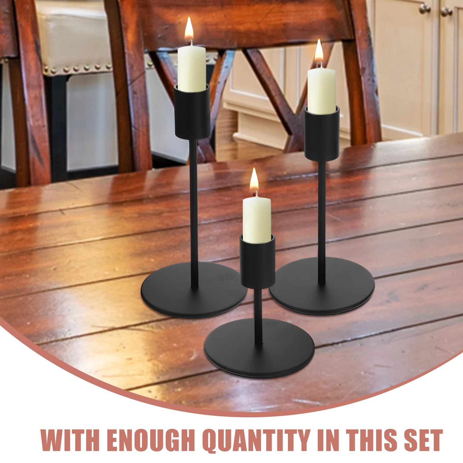 

5Pcs Metal Holder Modern European Design Candlestick for Desktop Table Centerpiece Decor Hotel Wedding Event Use