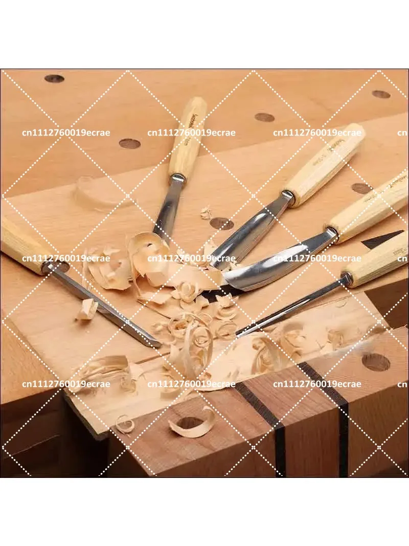 12pcs Wood Carving Kit with Cr-V 60 Steel Blades Stainless Steel Wood Chisel Set for Home DIY Woodworking Tools