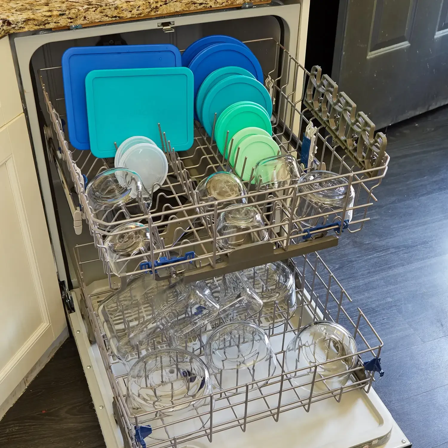 مجموعة خبز وتخزين مكونة من 20 قطعة، أوراق خبز غير لاصقة وحاويات تخزين الطعام مع أغطية لتنظيم المطبخ