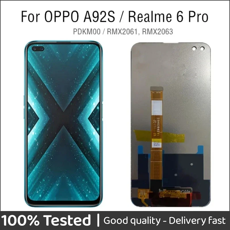 

For OPPO A92S LCD Display Touch Screen Digitizer Assembly Replacement For OPPO PDMK00 6.57" LCD