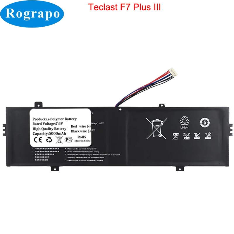 

Новый аккумулятор для ноутбука Teclast F7 Plus III F7Plus 3, 7,6 В, 6000 мАч