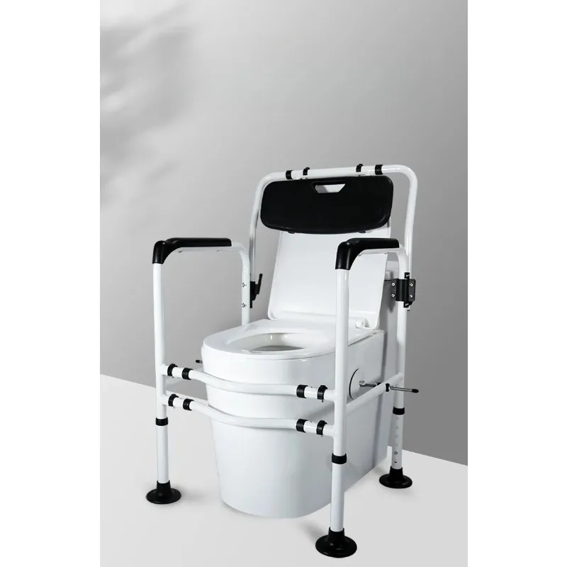 

Height Adjustable Bathroom Non-slip Assist Portable Toilet Chair Shower Chair for Elderly