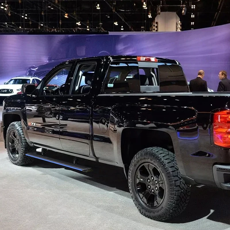 Automatic Electric Power Side Step Running Board LED Light for GMC Sierra 1500-Double Cab HD-Double Cab 2019+