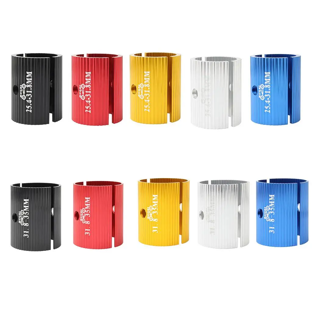 

Adjustable Aluminum Bike Stem Shim Sleeve for Handlebar Diameter Reduction Road MTB Bicycle