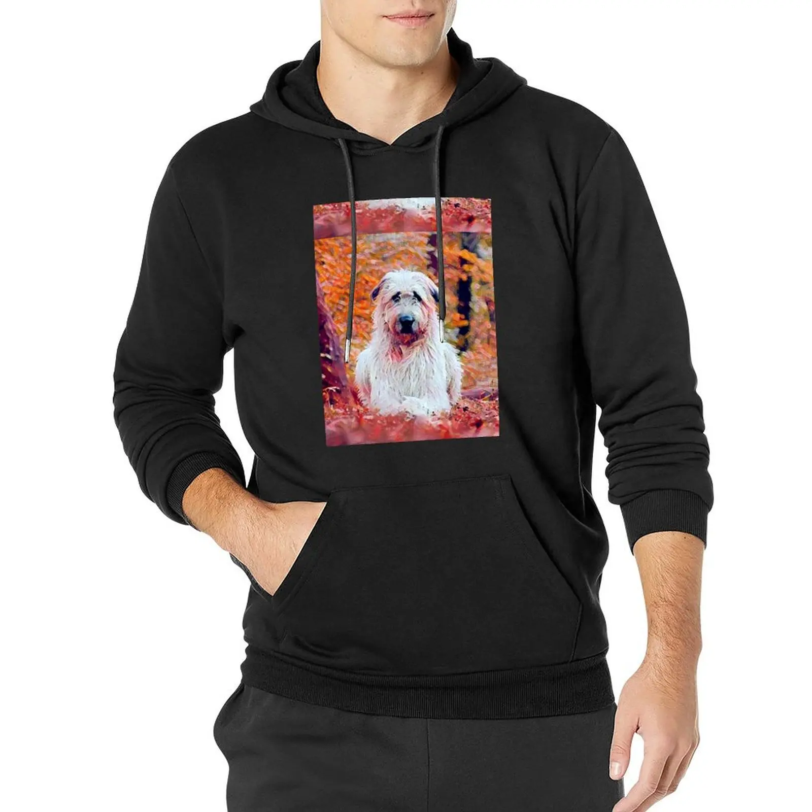 

Wolfhound in Fall Pullover Hoodie anime clothes men's sweat-shirt blouse streetwear men men's oversize hoodie