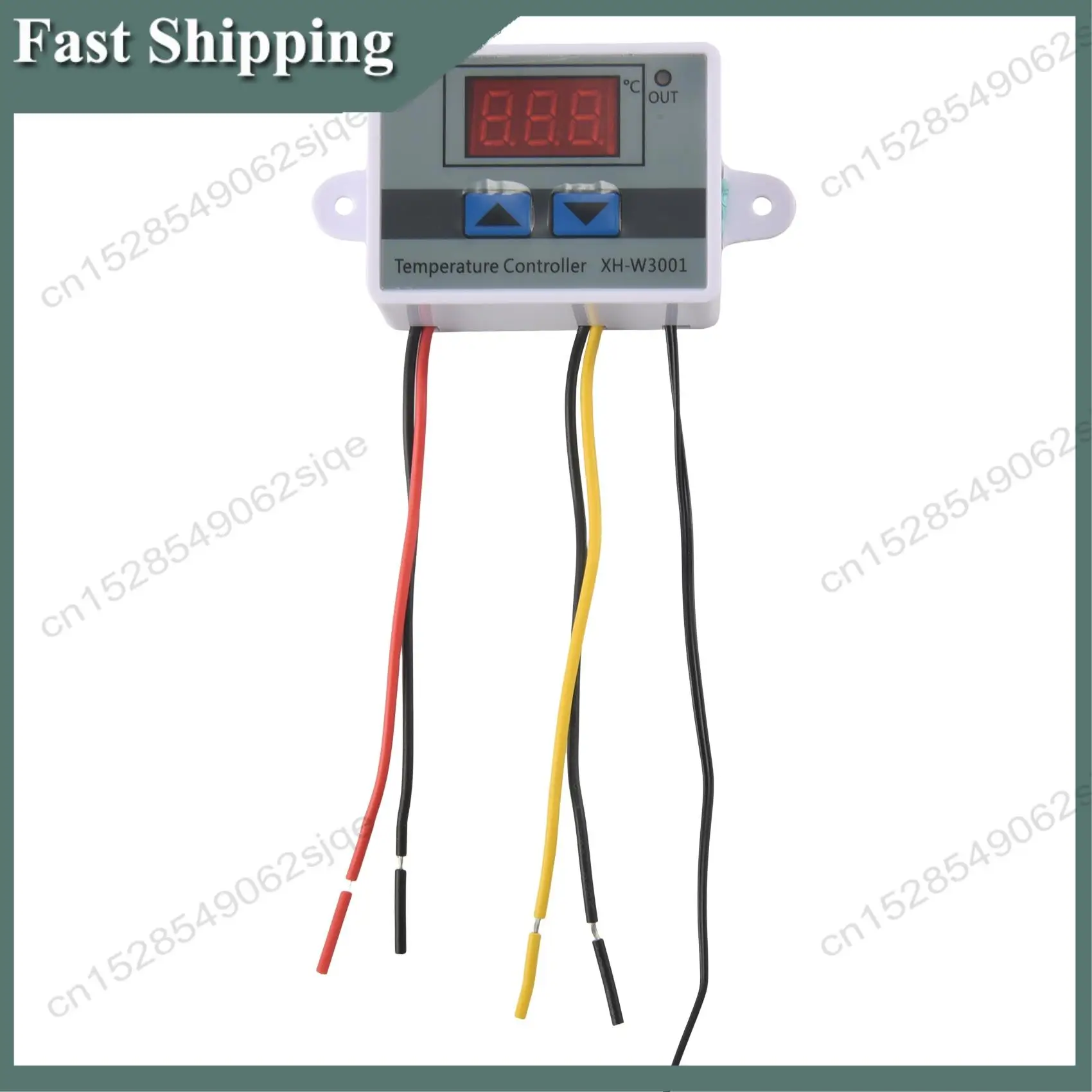 -ABKM 10A AC110-220V Digital LED Temperature Controller XH-W3001 For Incubator Cooling Heating Switch Thermostat NTC Sensor
