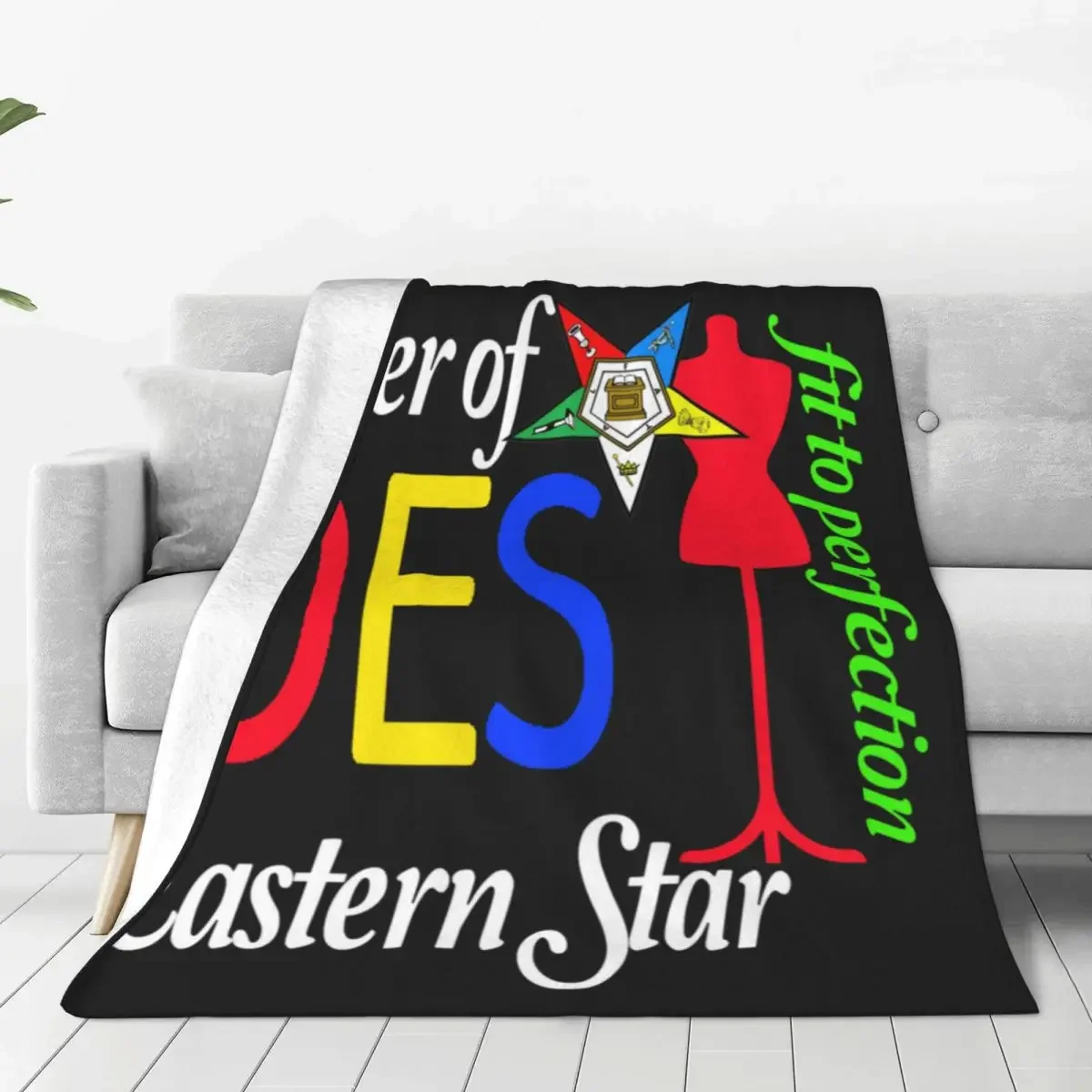 Soft Blanket Travel Oes Style Order Of The Eastern Star Bedding Throws Colorful Logo Flannel Bedspread Chair Fun Sofa Bed Cover