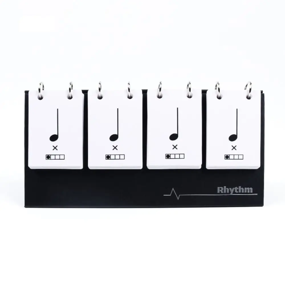 Portable Rhythm Practice Card Paper Music Teaching Props Visual Music Flash Card Guitar Accessories Reusable Note Training Card