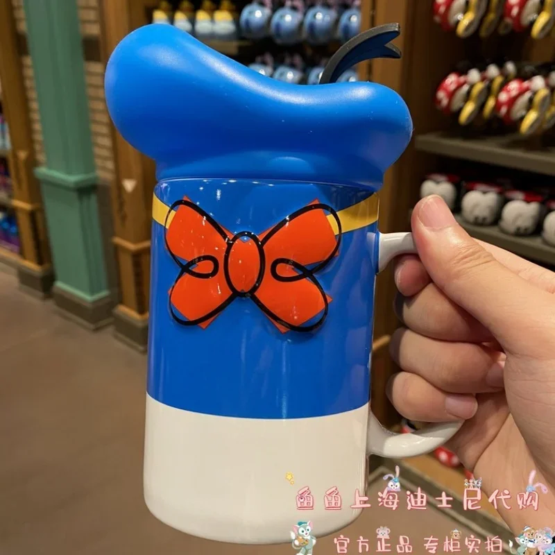 Disney Mickey And Friends Mickey Mouse Donald Duck Cartoon Creative Ceramic Mug tazza da caffè tazze da latte bicchieri tazza d'acqua regalo