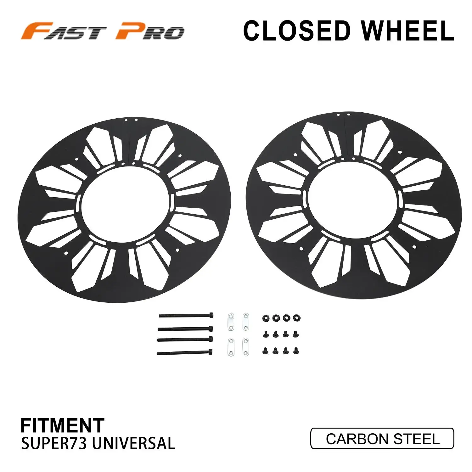 

Motorcycle Accessories Enclosed Wheels Closed Wheel Protector Carbon Steel For Super73 Super 73 S1 S2 RX Universal Electric Bike