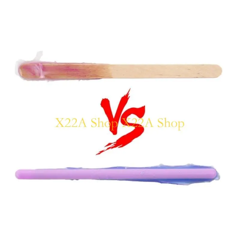 

Уникальная плоская палочка из 3 шт. и 3 шт. Круглая палочка для перемешивания из эпоксидной смолы и силикона с круглым стержнем