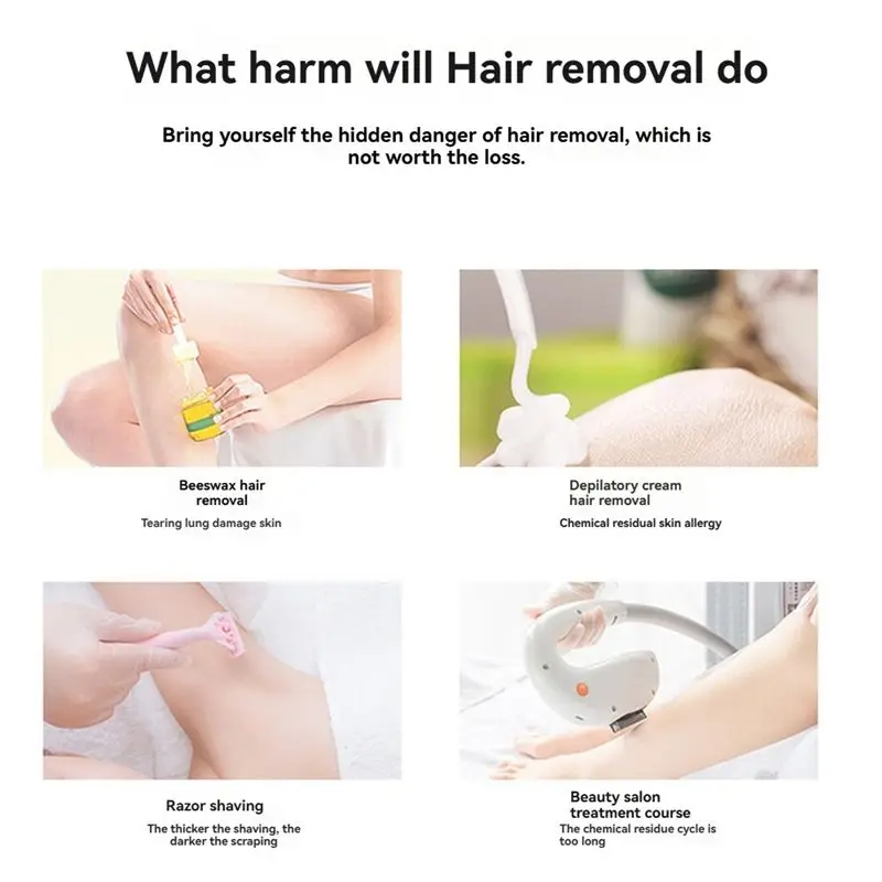 IPL Hair Removal For Women And Men Man Shaver Female Facial Hair Epilator 990,000 Flashes Hair Remover EU Plug