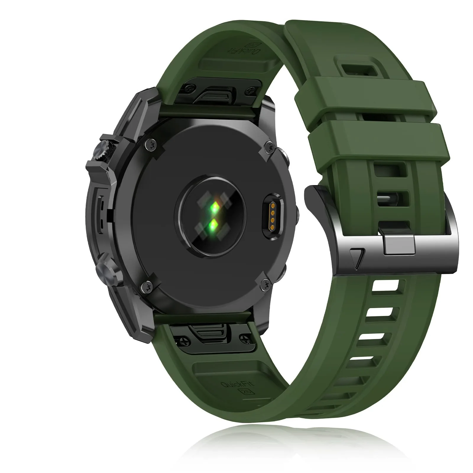 Pulseira de silicone de liberação rápida 22 mm 26 mm para pulseira de relógio Garmin Fenix 7X e Gneral em 22/26 mm de largura