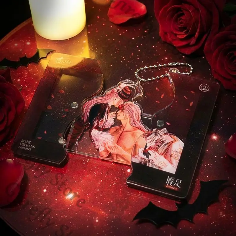 

Love and Deepspace Sylus Self-made Double-sided Pull-out Acrylic Creative Pendant Gifts Hanging Drop Keychain Keyring Ornaments