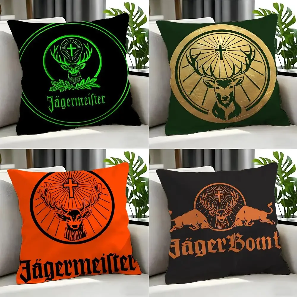 Drink Germeister Kissenbezug, Kissenbezug-Set, 4-teilig, 50 x 50, 45 x 45, 40 x 40, Kissenbezug, dekorativ, für Sofa, Heimdekoration