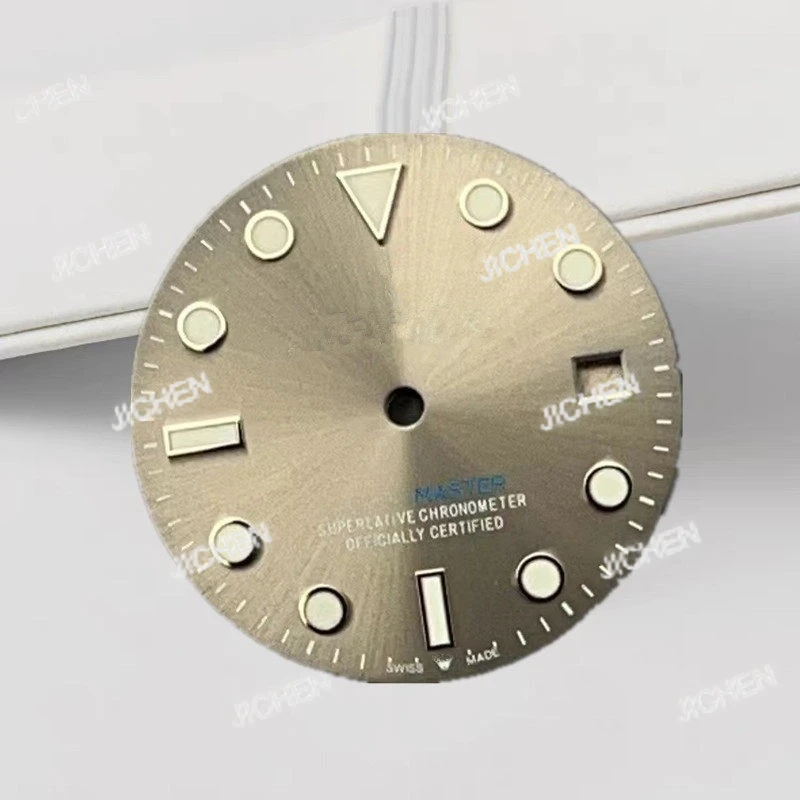 

JC 8215 Dial Yacht Blue-Green Luminous Dial Diameter Size 28.5m Automatic Mechanical Watch Modification Accessories