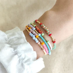 KKBEAD Miyuki Bead Bracelet Stackable Delicate Jewelry for Women Y2K Minimalist Boho Dainty Beaded Bracelets Gifts for Her