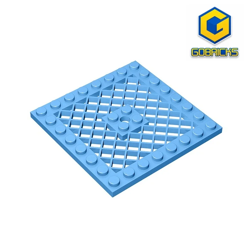 Gobricks GDS-1122 Plate, Modified 8 x 8 with Grille compatible with lego 4151 children\'s DIY Educational Building Blocks