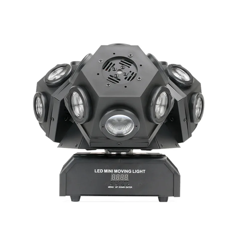 

Three Cool Heads LED Stage Light Strobe Shaking Beam Voice Controlled Atmosphere Seven Color bar Rotating Bungee