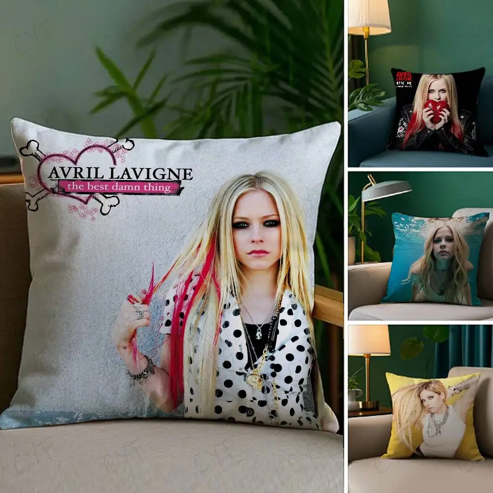 

Go by Avril Lavigne Pillow Case Custom Printed Brushed Fleece Pillow, Baby Skin-Touch, Eco-Friendly Dye-Sublimation Cushion for