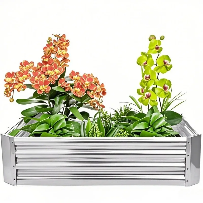 2025 أسرة نباتية، أسرة زهور، أواني زهور، أسرة حديقة على الطراز الريفي