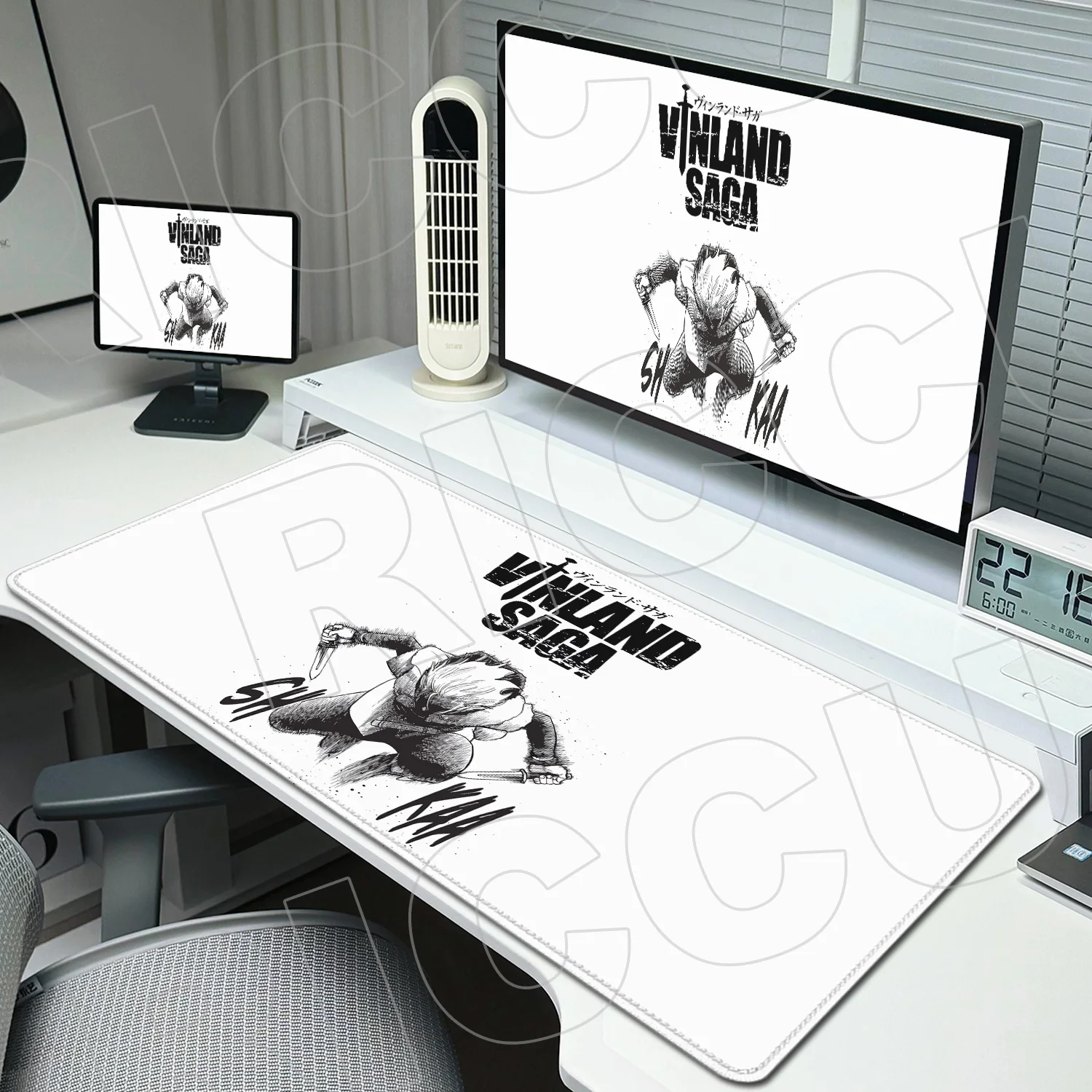 

Vinland Saga XXL Gaming Mouse Pad 90x40cm Large Desk Mat Non-Slip Keyboard PC Gamer Accessories