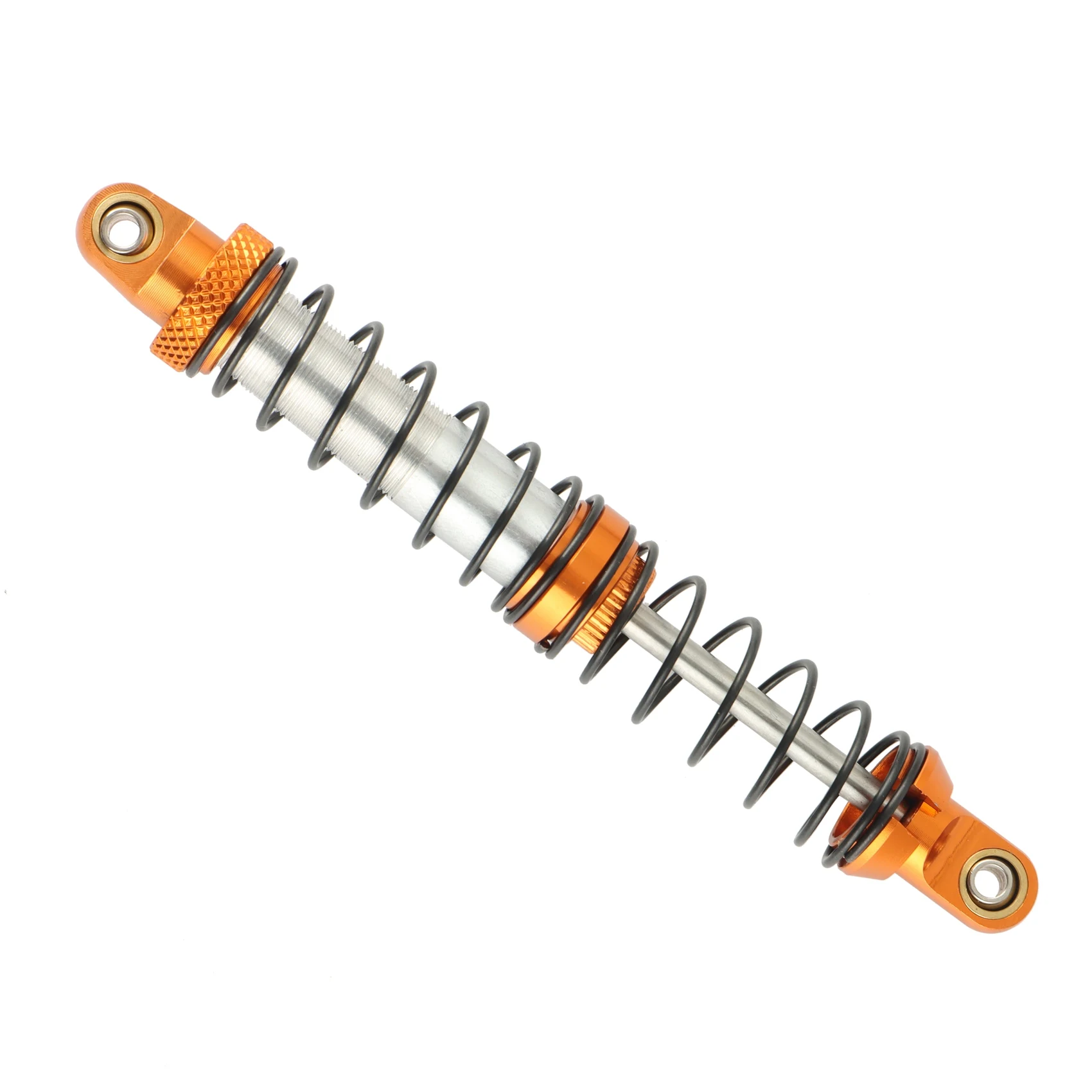 4PCS 1/10 RC Crawler CNC Metal Shocks 100Mm for SCX10 Wraith RR10 TRX4 TRX6 ABSiMA Sherpa,Orange