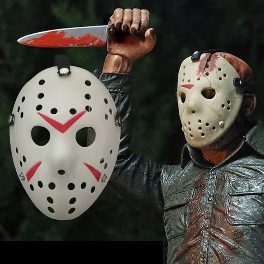 Film-Hockey-Maske Jason Voorhees Freitag der 13. Horror Gruselige Halloween-Party Cosplay-Masken für Erwachsene Männer Halloween-Geschenk