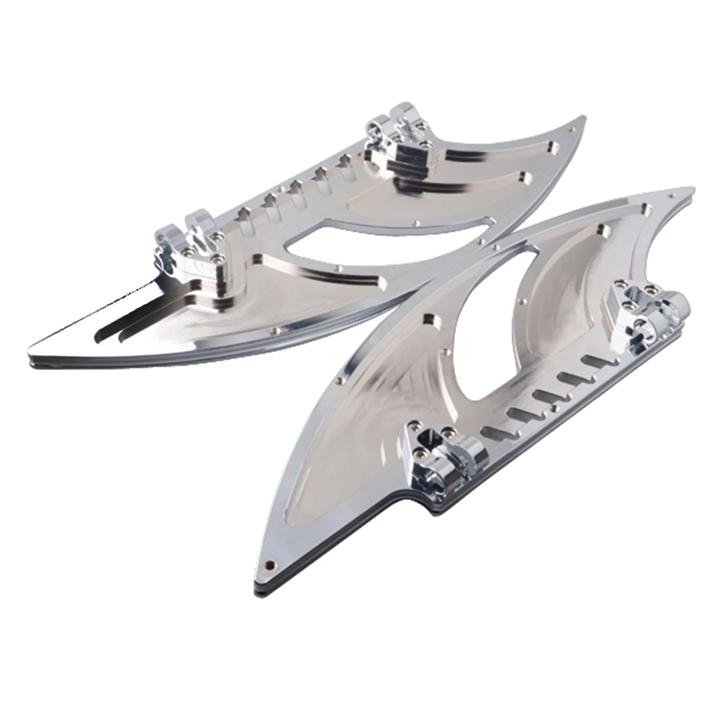 1 Pair Motorcycle Foot Pegs CNC Cut Front Foot Peg Foot Rests For 2012-2016 FLD 1986-2017 FL Softail Touring and Trike models