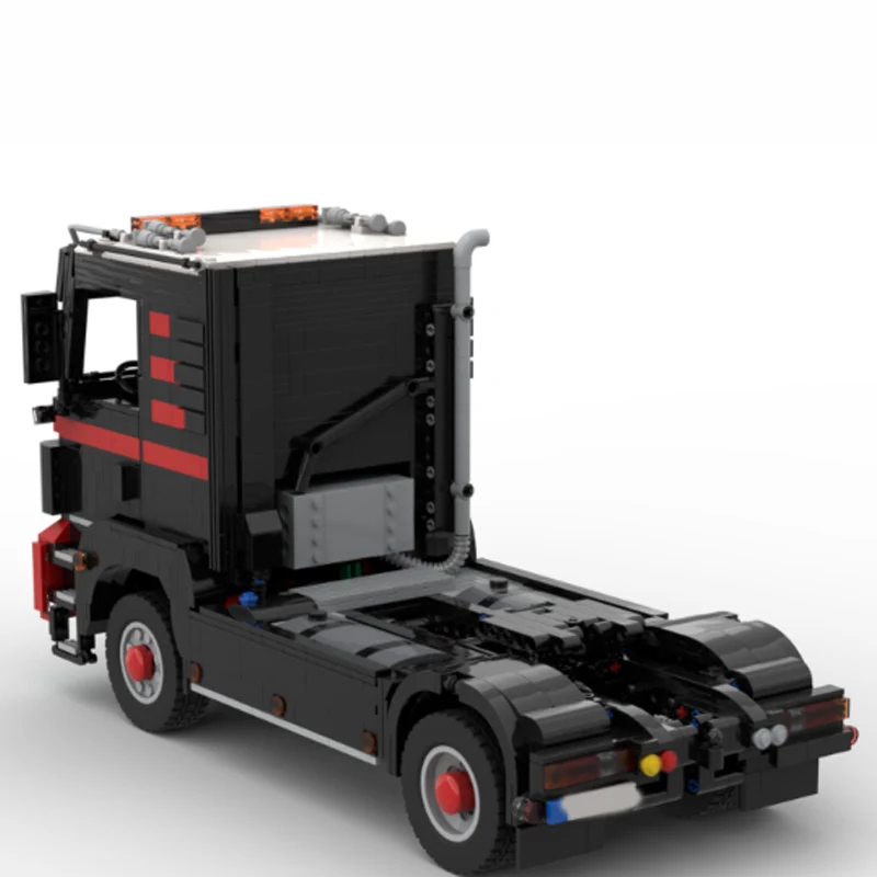 Modelo de carro de cidade moc tijolos de construção tgs caminhão trator resistente tecnologia modular crianças presentes do feriado montar brinquedos terno