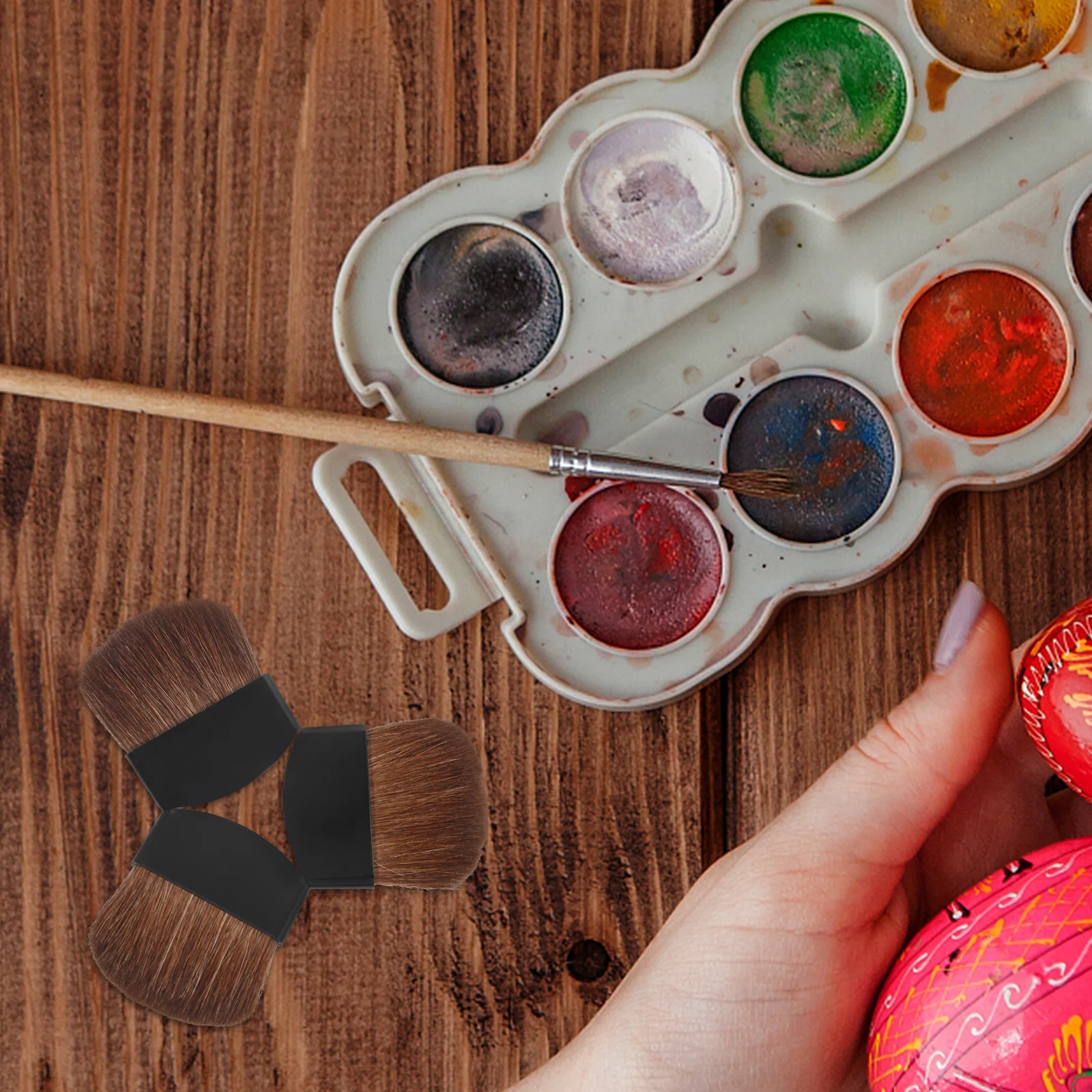 

10pcs Painting Brushes Set Fine Detail For Watercolor Acrylic Oil Painting Tools Pigment Mixing Kit Lightweight Portable Art