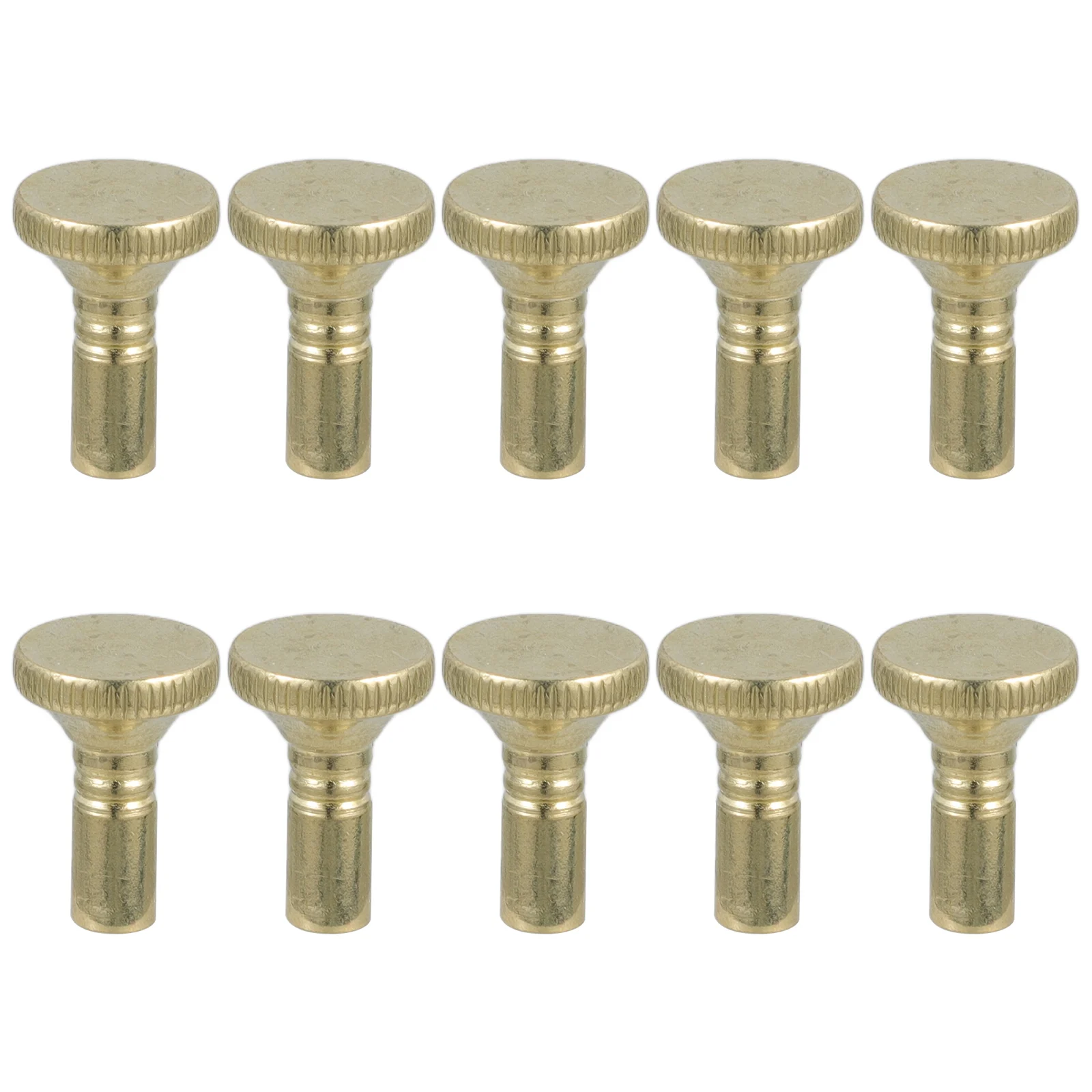 

10 Pcs Metal Lamp Knobs Screw On Golden Iron Decorative Cap Lamp Knob Replacement Thread Socket Turn Light Home