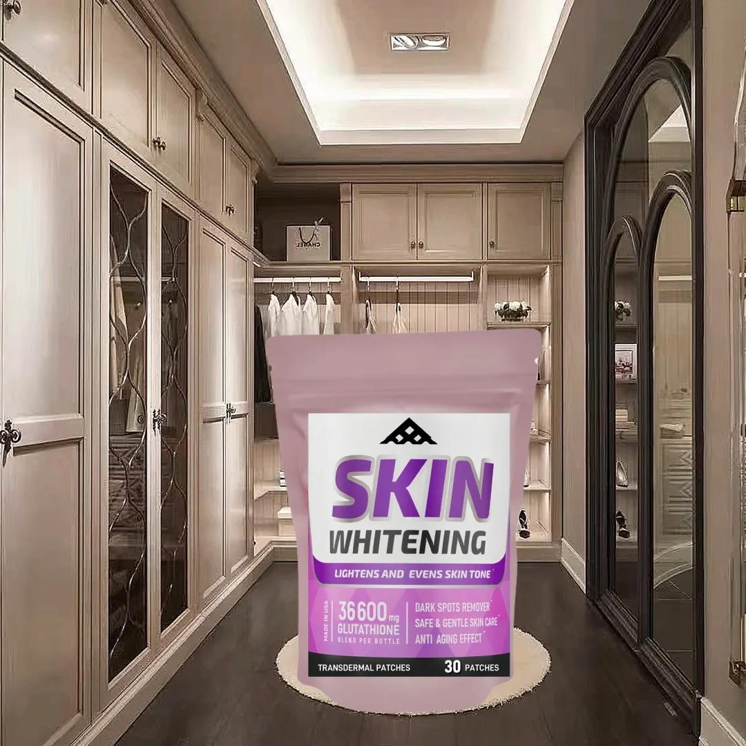30 Patches Glutathione Whitening Transdermal Patches With Vitamin C - Skin Lightener - Dark Spot Remover