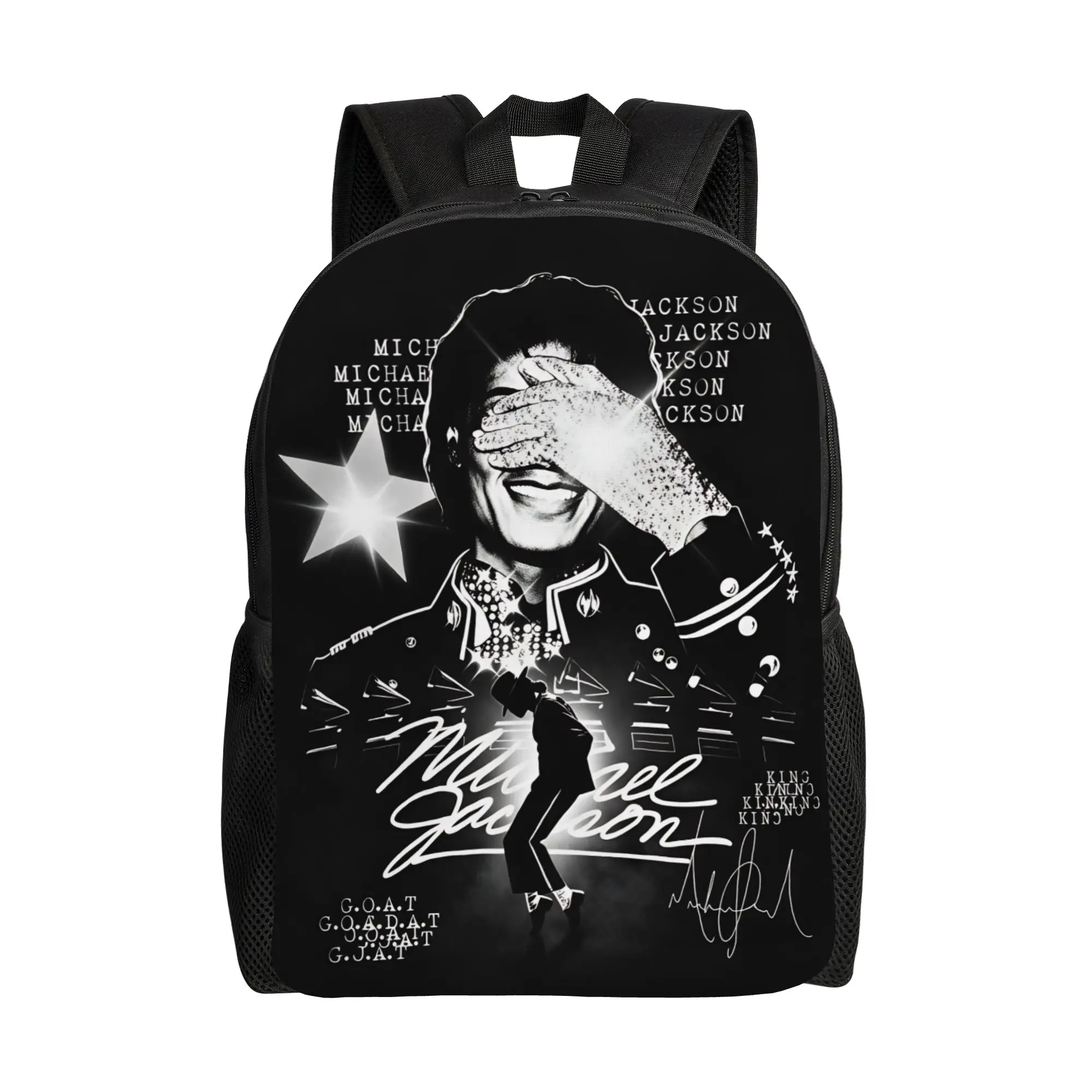 Michael Jackson Backpack  Women Men Polyester University Backpacks Soft Casual High School Bags Rucksack