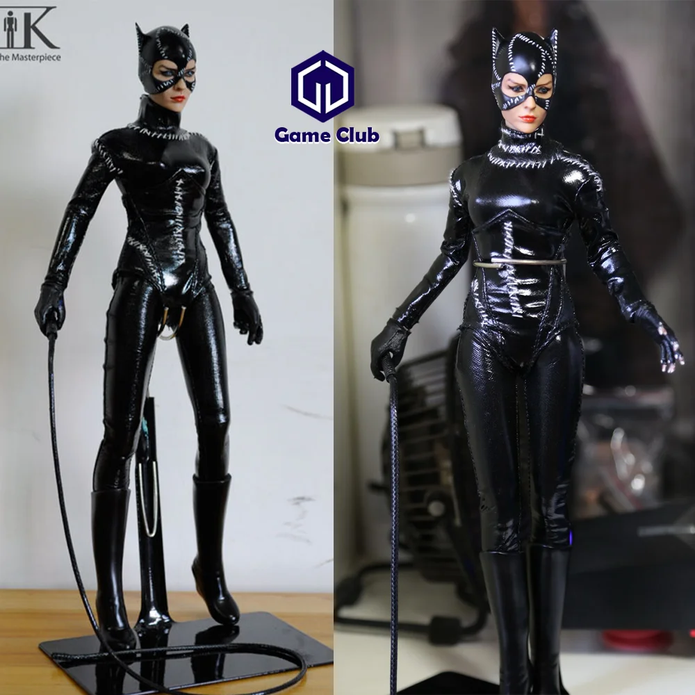 KUMIK KMF022 1/6 Scale Original Female Solider Latex Tight Fitting Clothing Batman 92 Cat Girl Full Set 12in Action Figure Model