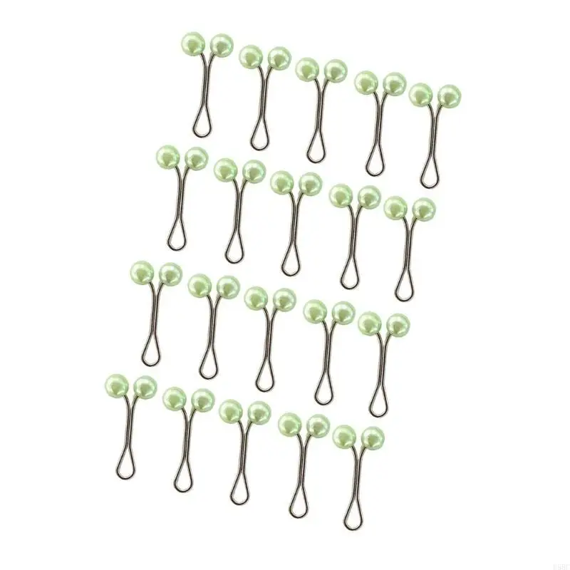 

Pack Of 20 Elegant U Shaped Crystal Scarf Clip For Hijab Shawl Accessories