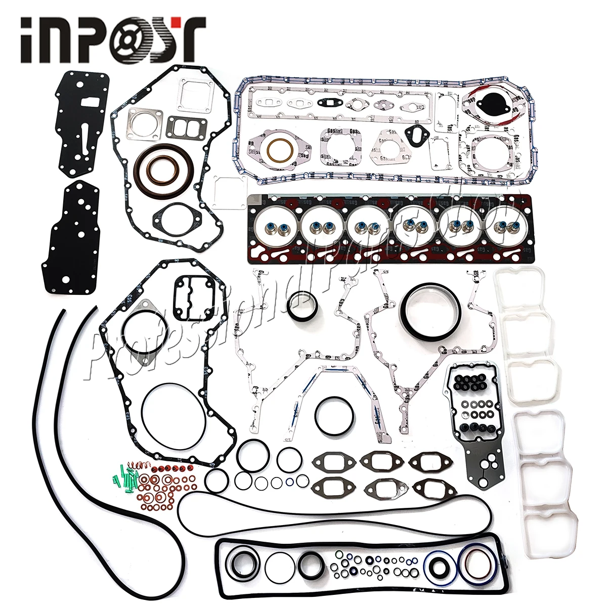 6D102 Upper & Lower Full Gasket Set 3804897 for Komatsu S6D102E 6BT Engine With Cylinder Head