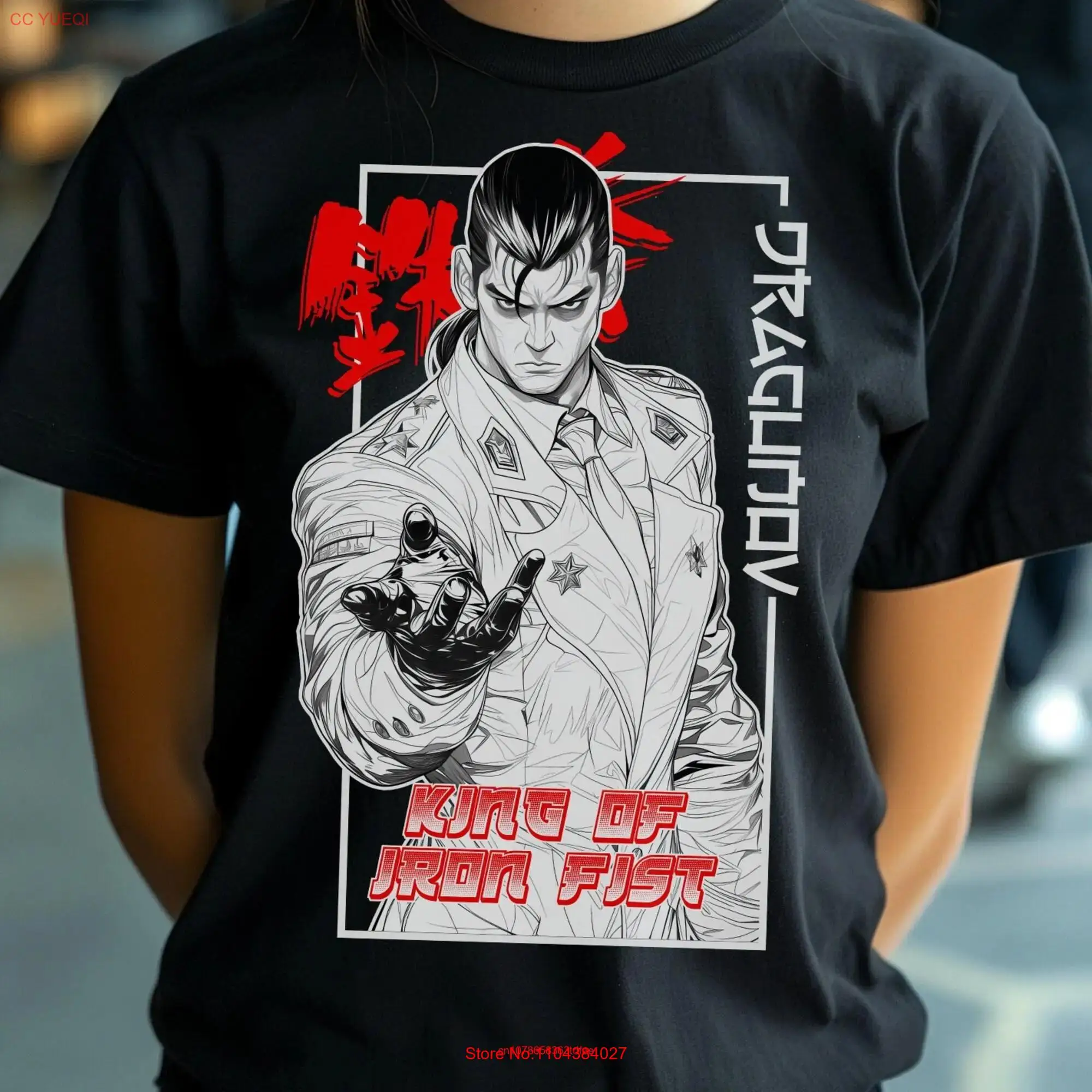 TEKKEN Dragunov Anime T Shirt Softstyle Gaming Streetwear s for Gamers Stylish Japanese long or short sleeves