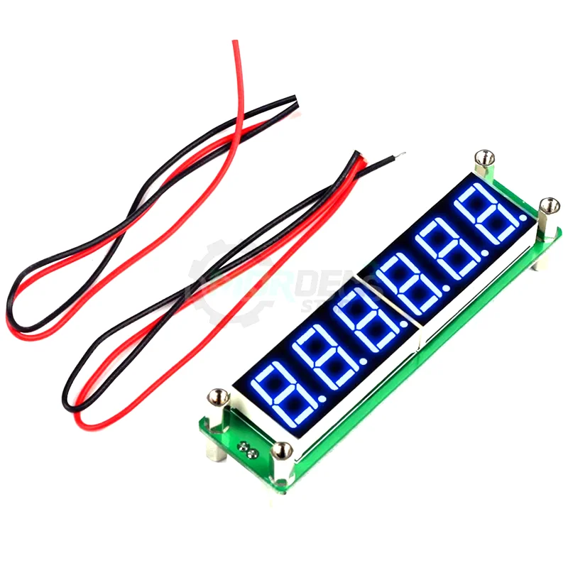 

Red Green Blue 0.1 to 65MHz RF Signal Frequency Counter DC 8V~15V with LED Display Digital Cymometer Meter Tester