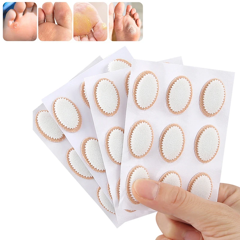 9pcs/Sheet Oval Foam Chicken Eye Patch Foot Calluses Anti Abrasion Blister Stickers High Heels Anti Wear Patch Foot Care